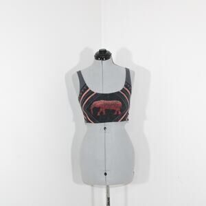 Urban Outfitters Gray Elephant Crop Bra Top Size Small